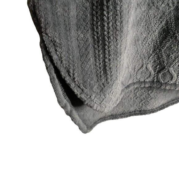 Denver Hayes Women's Charcoal Gray Patterned Super Cozy Lounge Dress - Picture 4 of 9